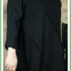 Női tunika, bő szabású, fekete taskatar-hu 2